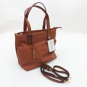 Sorry Sold out a Double Pocket Tote Cross Body 10x13x5 inches